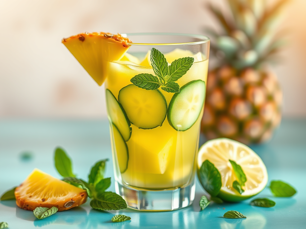 Revitalize Your Morning with This Pineapple-Cucumber Detox&nbsp;Drink